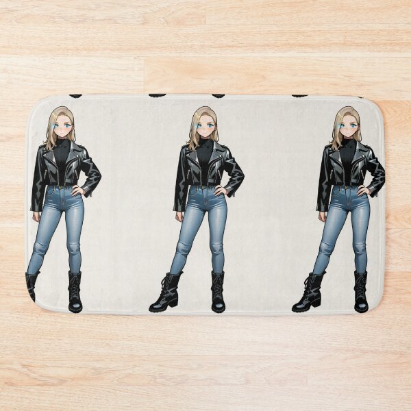 Item preview, Fashion - Man in Black Leather Jacket Slim Jeans Streetwear Anime designed and sold by AnimeShin.