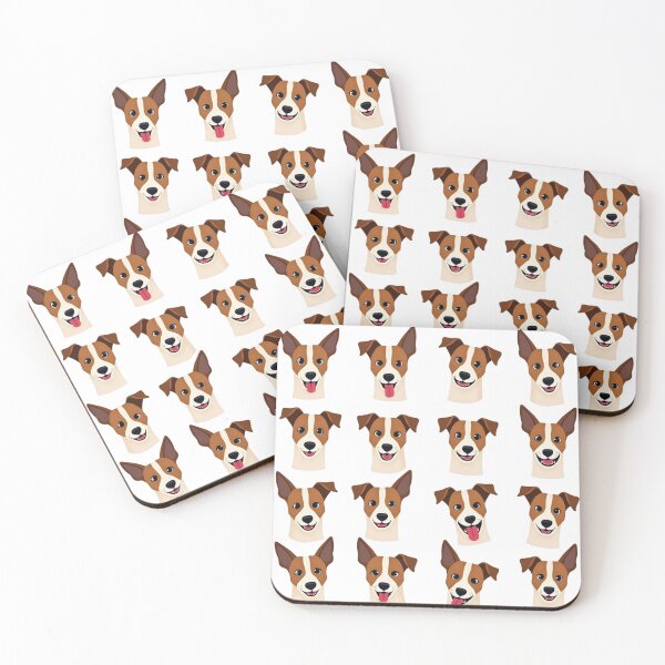 Item preview, Jack Russell Terrier collection of emotions and facial expressions designed and sold by Prints by Mat.