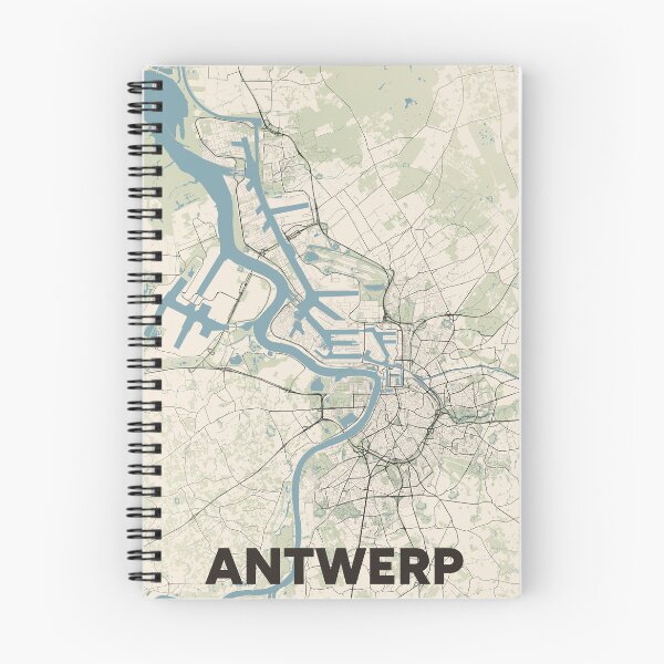 Item preview, Antwerp Map designed and sold by MapsNerd.