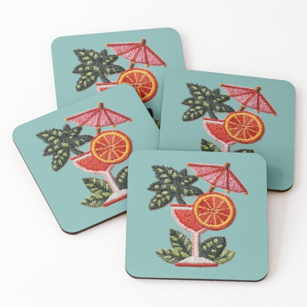 Item preview, Citrus Cocktail Embroidery Patch Art designed and sold by MegaNovaArt.