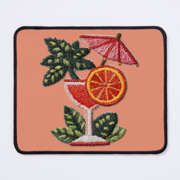 Item preview, Citrus Cocktail Embroidery Patch Art designed and sold by MegaNovaArt.