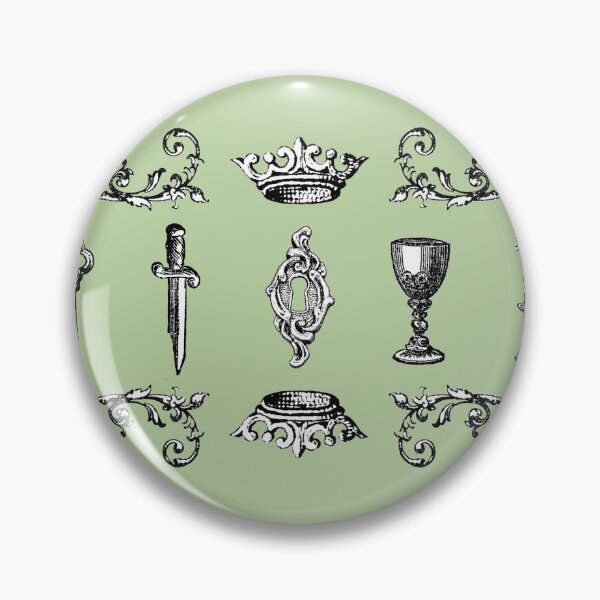 Item preview, Medieval Revival Pattern (sage green) designed and sold by EmiliaMoscovich.