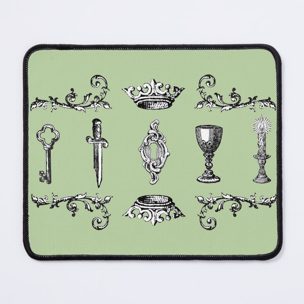 Item preview, Medieval Revival Pattern (sage green) designed and sold by EmiliaMoscovich.