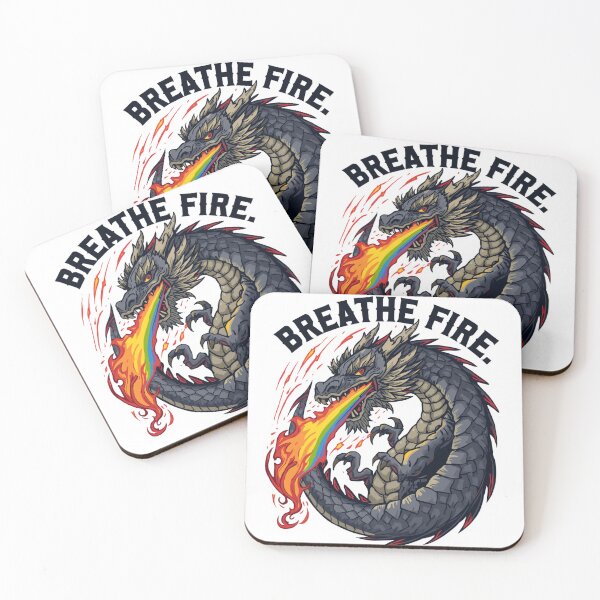 Item preview, Breathe Fire Spread Love Rainbow Dragon LGBTQ Pride T-Shirt designed and sold by Vvmd.