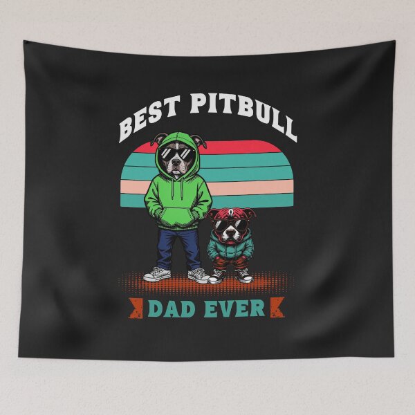 Item preview, Finest Dog Father with Two Stylish Canines designed and sold by Tsugraf Designs.