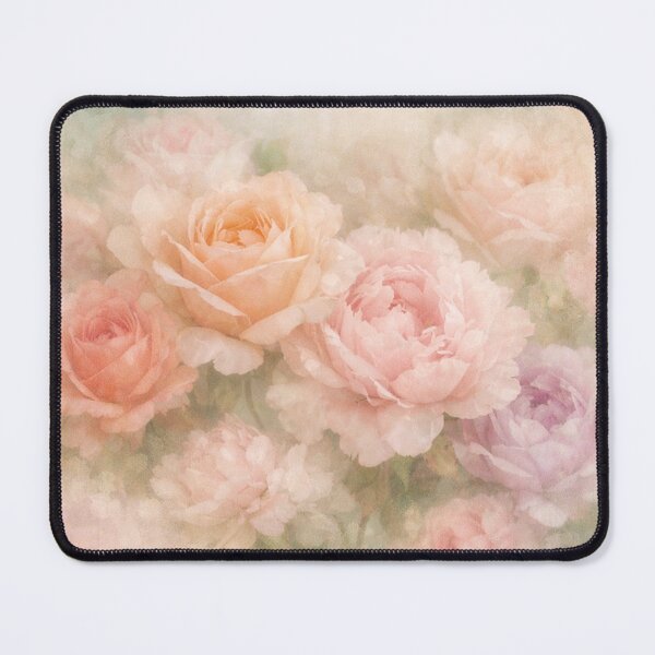 Item preview, Vintage Pastel Peonies and Roses Floral Watercolor designed and sold by Owcomm.
