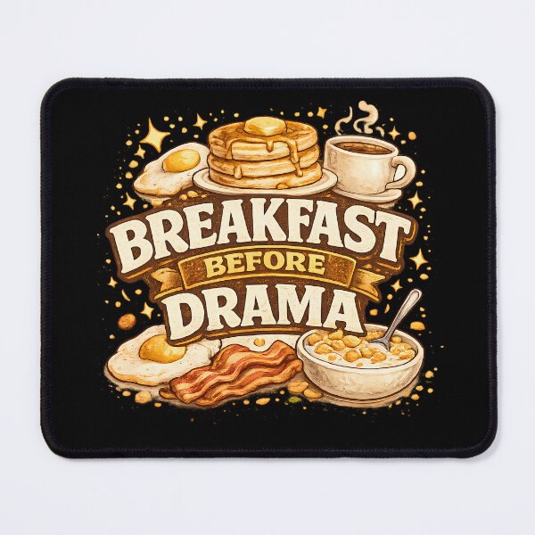 Item preview, Breakfast Before Drama Funny Food Lover Quote designed and sold by ILYASSE1.