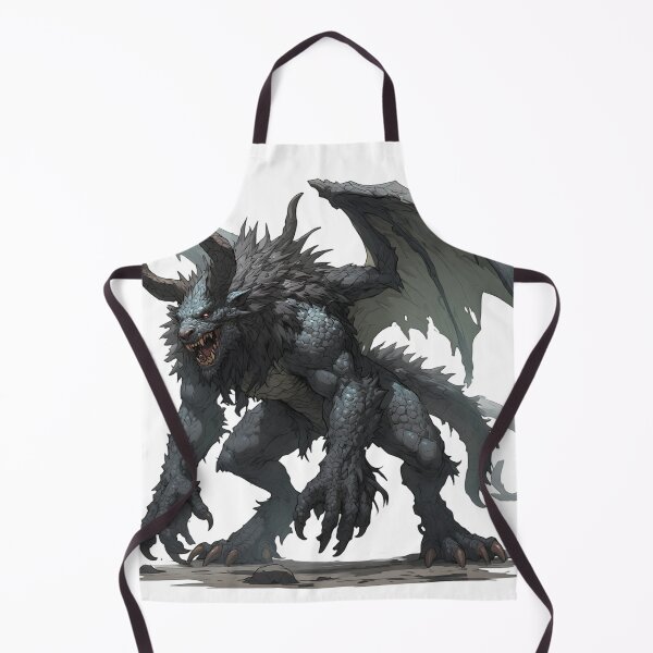 Item preview, Fierce Grey Dragon Beast - Epic Fantasy Monster Art designed and sold by MegaStore101.