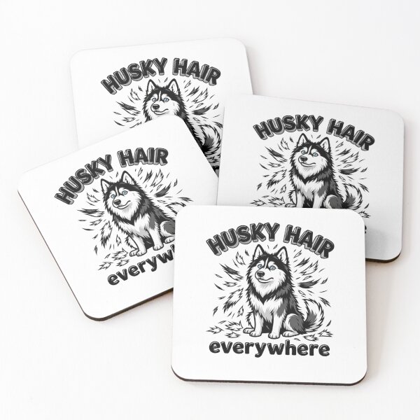 Item preview, Husky Hair Everywhere designed and sold by Wild Creative Art.