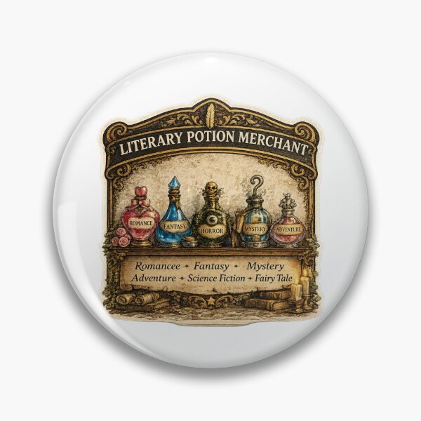 Item preview, Literary Potion Merchant | Fantasy Book Genre Potions | Magical Reader Shop Sign designed and sold by MrDev.