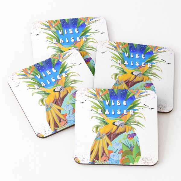 Item preview, Vibe Raiser – Tropical Pop and Colorful Pineapple designed and sold by GabiVitryArt.