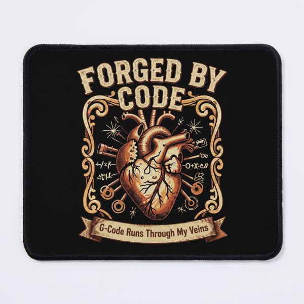 Item preview, Forged By Code CNC Machinist Mechanical Heart Vintage designed and sold by LabCore.