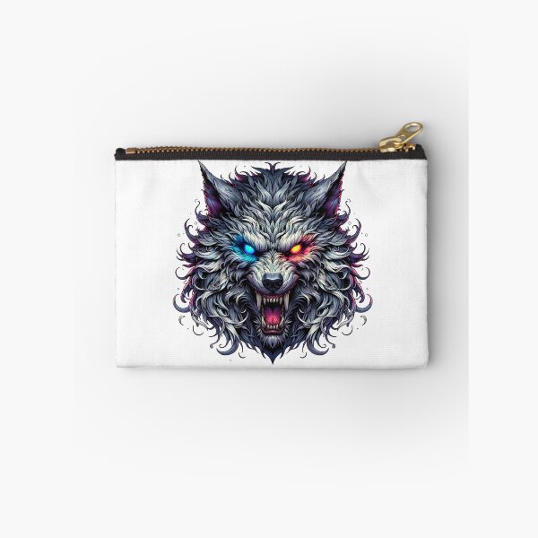 Item preview, Neon Cyber Wolf Head – Glowing Eyes Dark Fantasy Graphic designed and sold by eventdesign77.