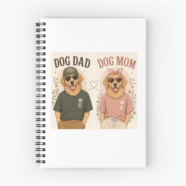 Item preview, Matching Dog Dad and Dog Mom Kawaii Golden Retriever Set designed and sold by Ashley critters.
