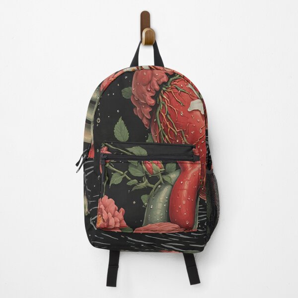 Item preview, Anatomical Heart with Roses and Hummingbird - Surreal Romantic Art designed and sold by MegaStore101.