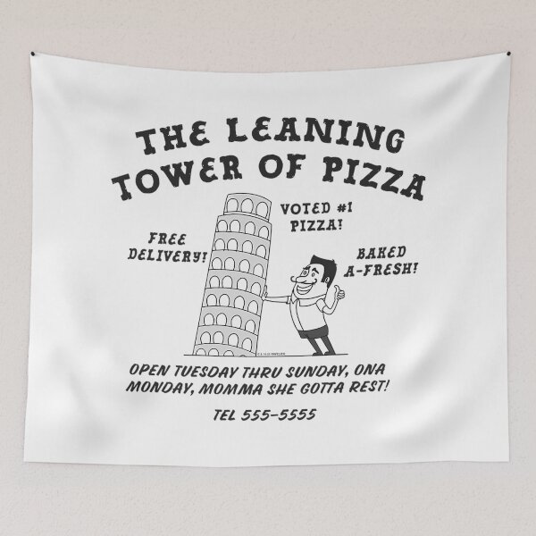 Item preview, Leaning Tower Of Pizza designed and sold by arlitoickerson.