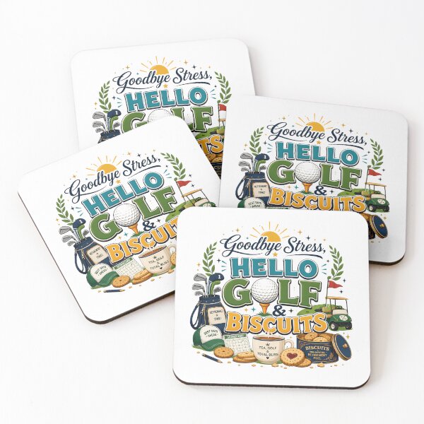 Item preview, Goodbye Stress Hello Golf and Biscuits Funny Retirement Gift designed and sold by WHDProduction45.