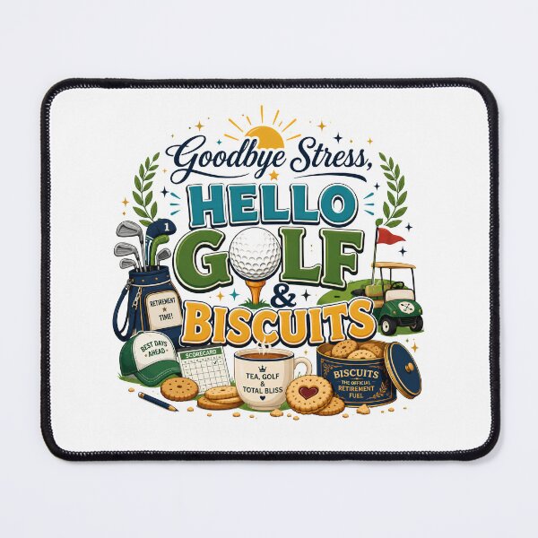Item preview, Goodbye Stress Hello Golf and Biscuits Funny Retirement Gift designed and sold by WHDProduction45.