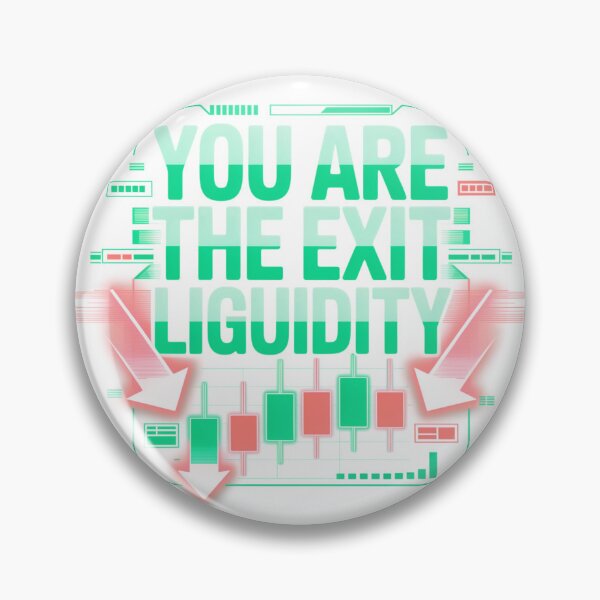 Item preview, You Are The Exit Liquidity – Neon Crypto Trader Design designed and sold by MerchlyMike.