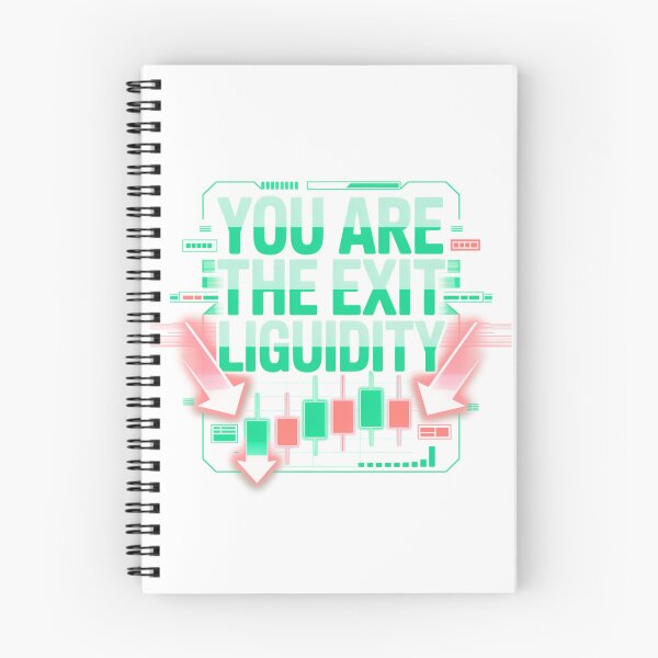 Item preview, You Are The Exit Liquidity – Neon Crypto Trader Design designed and sold by MerchlyMike.