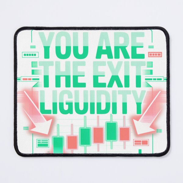 Item preview, You Are The Exit Liquidity – Neon Crypto Trader Design designed and sold by MerchlyMike.