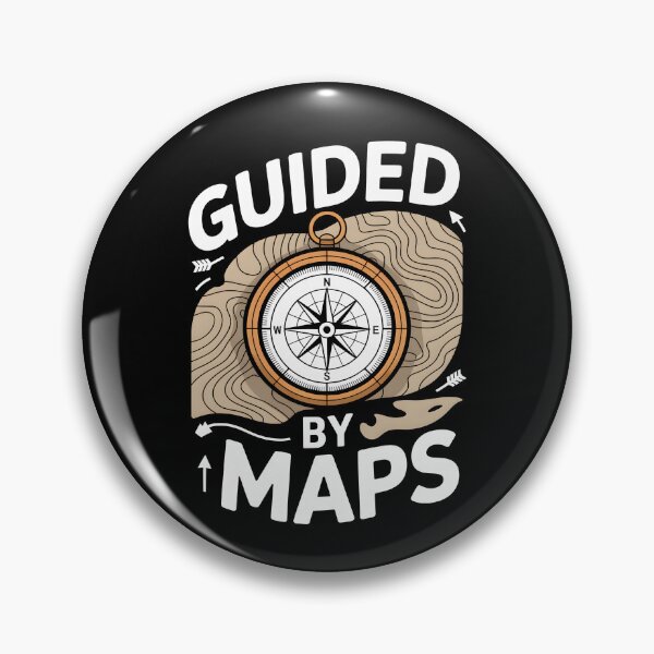 Item preview, Guided By Maps Contour Lines Map designed and sold by MooonTees.