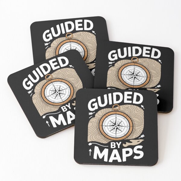 Item preview, Guided By Maps Contour Lines Map designed and sold by MooonTees.