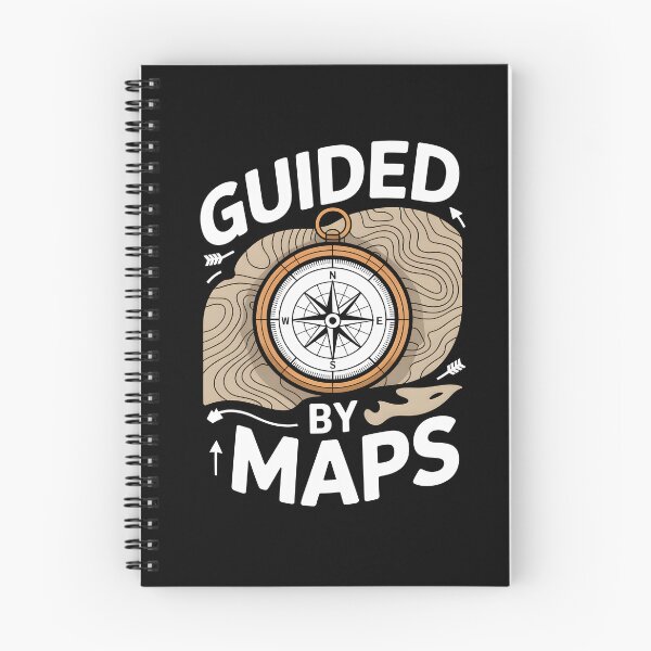 Item preview, Guided By Maps Contour Lines Map designed and sold by MooonTees.