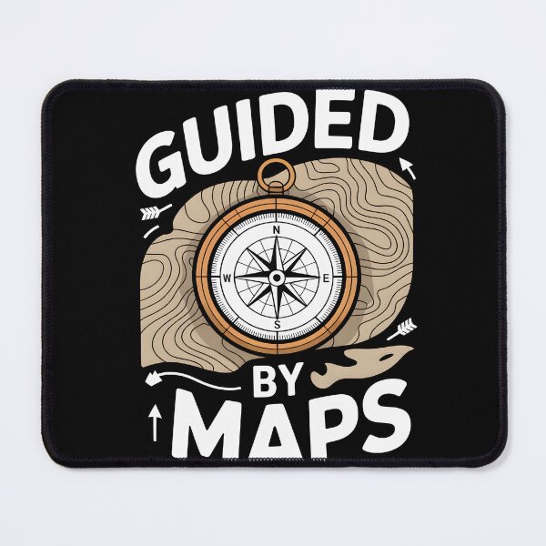 Item preview, Guided By Maps Contour Lines Map designed and sold by MooonTees.