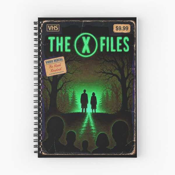 Item preview, The X-Files VHS cover - Alien Green Retro wave designed and sold by Timetowaste.