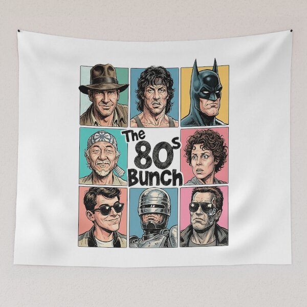 Item preview, 80S Bunch Action Heroes Collage designed and sold by arlitoickerson.