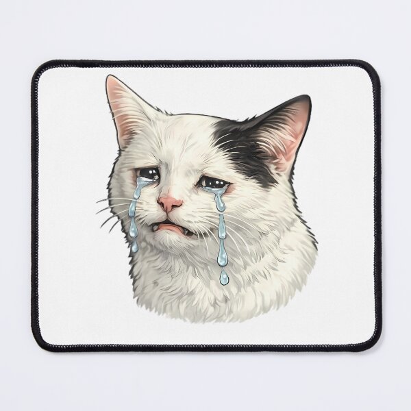 Item preview, Realistic Hand-Drawn Crying Cat designed and sold by By:MarcinK.