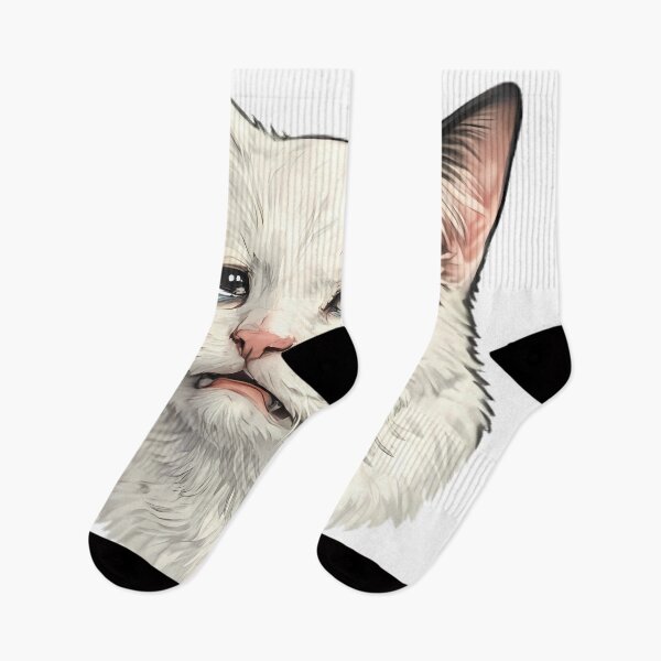 Item preview, Realistic Hand-Drawn Crying Cat designed and sold by By:MarcinK.