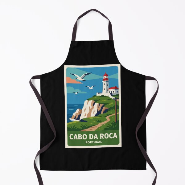 Item preview, Cabo da Roca Portugal – Retro Lighthouse Travel designed and sold by just-quotes.