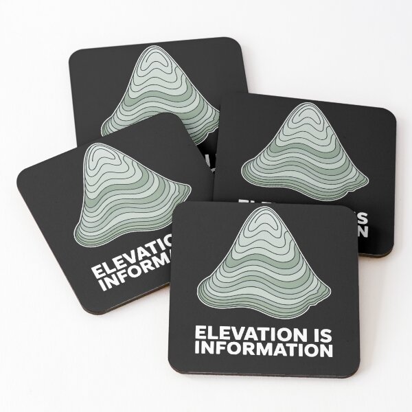 Item preview, Elevation Is Information Contour Lines designed and sold by MooonTees.