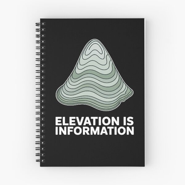 Item preview, Elevation Is Information Contour Lines designed and sold by MooonTees.