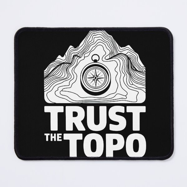 Item preview, Trust The Topo Contour Lines Map designed and sold by MooonTees.