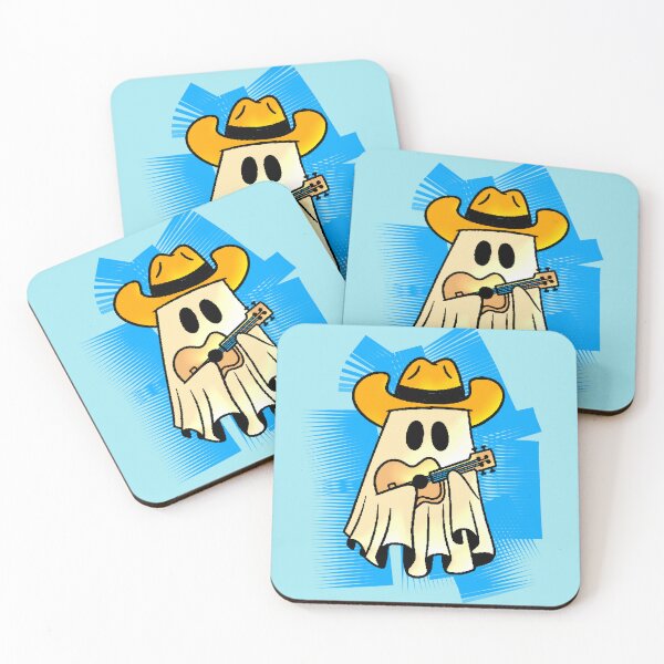 Item preview, Ghost Cowboy Guitar Halloween Country designed and sold by AstronautMerch.