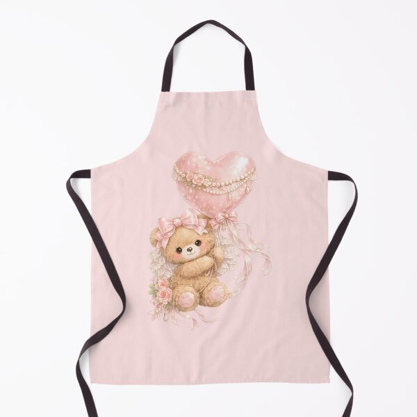 Item preview, heart balloon teddy bear designed and sold by looplandger.