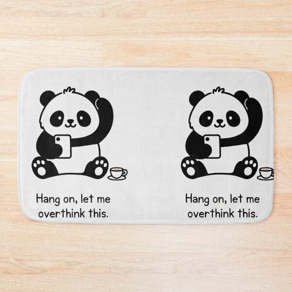 Item preview, Hang On, Let Me Overthink This Cute Panda Shirt | Funny Anxiety Humor Gift designed and sold by GalleryPeak.