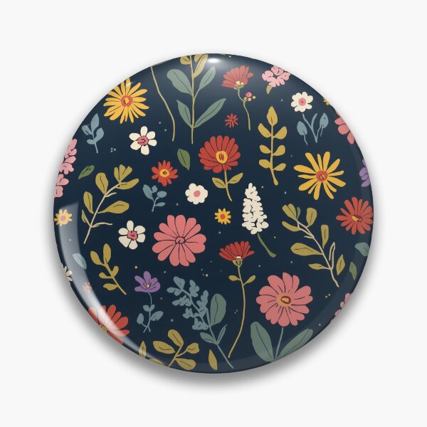 Item preview, Vibrant Retro Wildflower Botanical Seamless Pattern designed and sold by NuvoraNest.