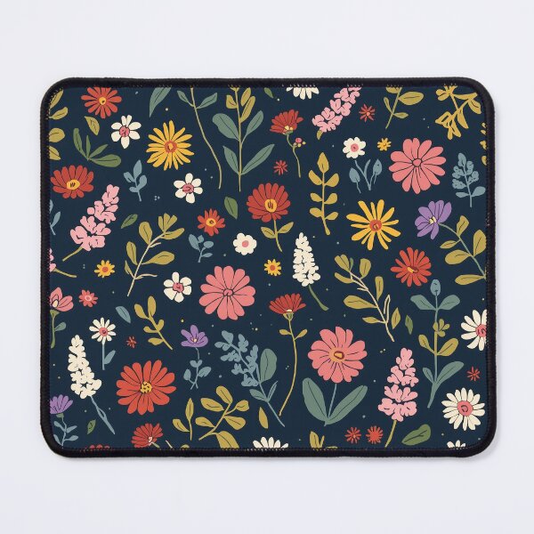 Item preview, Vibrant Retro Wildflower Botanical Seamless Pattern designed and sold by NuvoraNest.