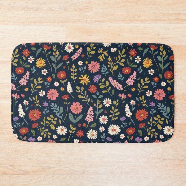 Item preview, Vibrant Retro Wildflower Botanical Seamless Pattern designed and sold by NuvoraNest.