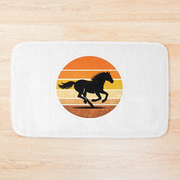 Item preview, Retro Horse Silhouette Vintage Sunset Wild Stallion designed and sold by MIROUZ2000.