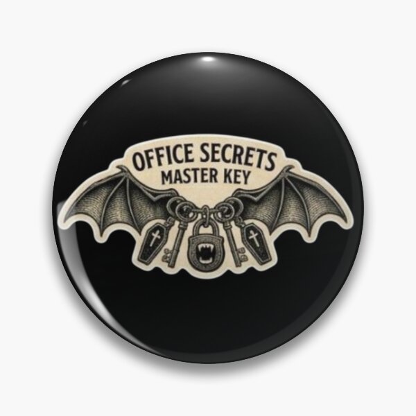 Item preview, Funny Vampire Office Secrets Master Key Gothic Bat Sticker designed and sold by DarkOriginArts.