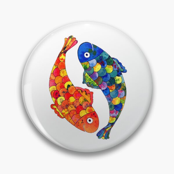 Item preview, Whimsical Double Watercolor Fish designed and sold by AlinaArt&Design.