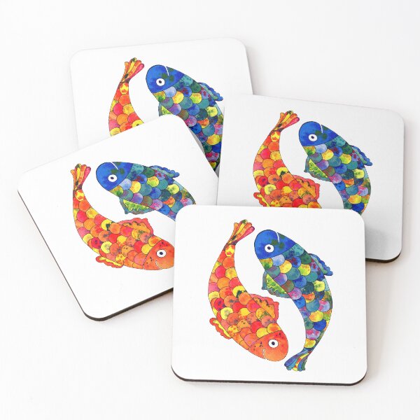 Item preview, Whimsical Double Watercolor Fish designed and sold by AlinaArt&Design.