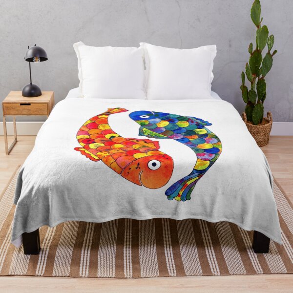 Item preview, Whimsical Double Watercolor Fish designed and sold by AlinaArt&Design.