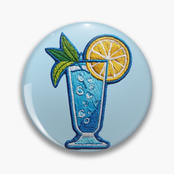 Item preview, Sparkling Citrus Lemonade Embroidery Patch designed and sold by MegaNovaArt.