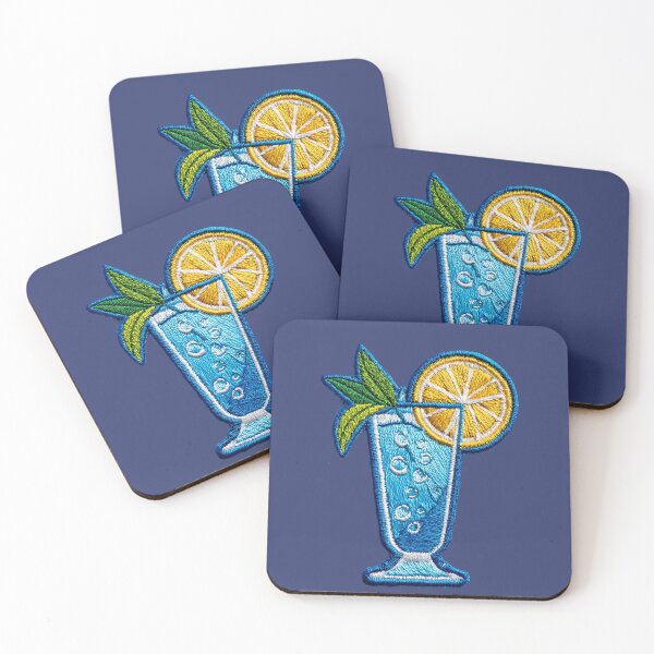Item preview, Sparkling Citrus Lemonade Embroidery Patch designed and sold by MegaNovaArt.